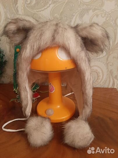 Шапка с ушками. Зверошапка. Эко мех