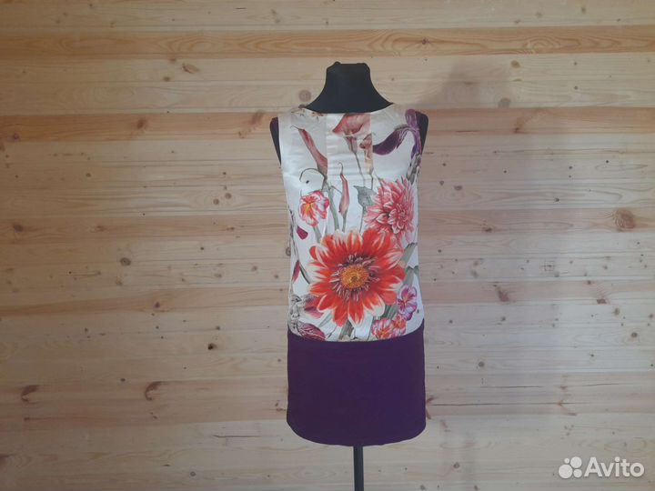Летнее мини платье натуральный шёлк Zimaletto 40 р