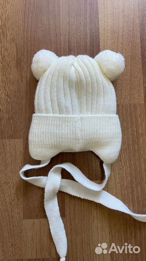 Шапочка для новорожденного зима на девочку