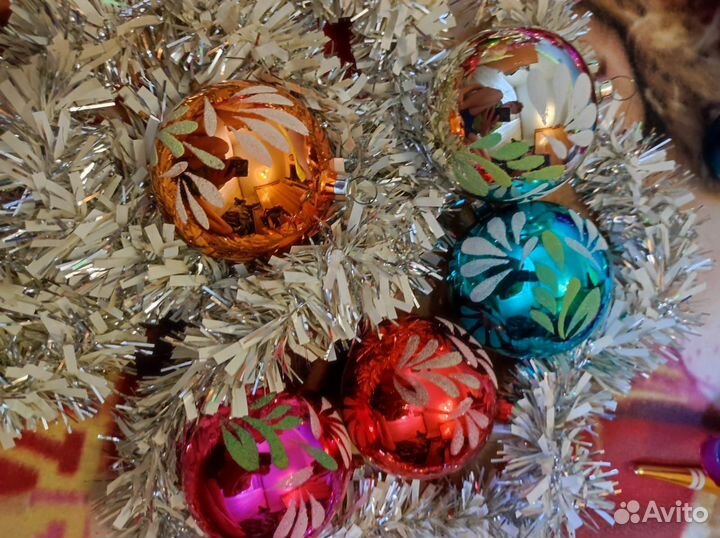Новогодние игрушки стекло СССР