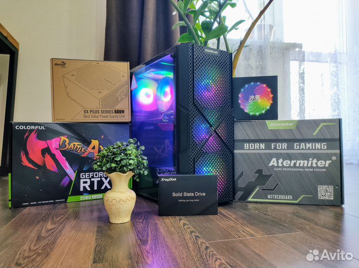 Игровой пк RTX 2060Super/12 ядер/24 потока/SSD
