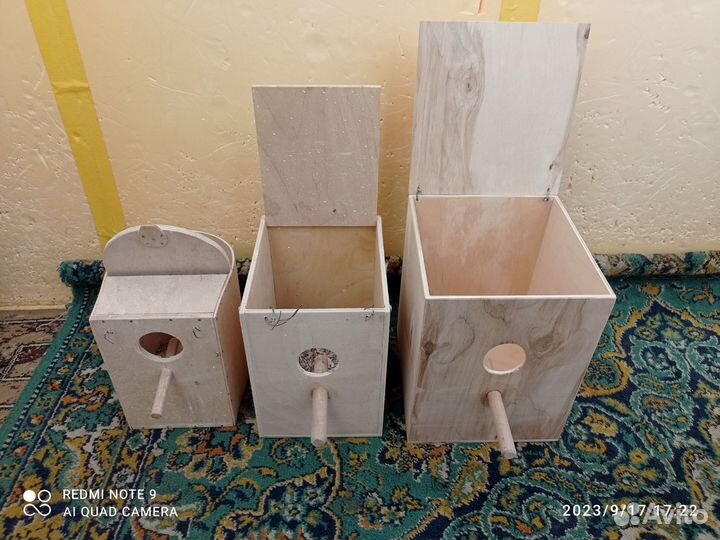 Домики гнезда для попугаев