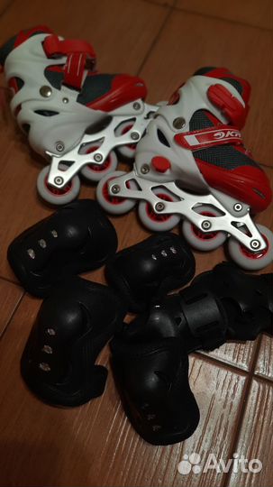 Продам роллики детские, раздвижные с защитой