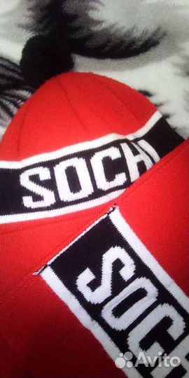 Шапка с шарфом