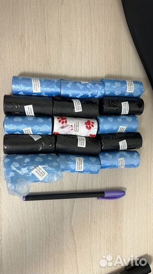 Игрушки-пищалки и пакеты для прогулок(лот 30 шт)