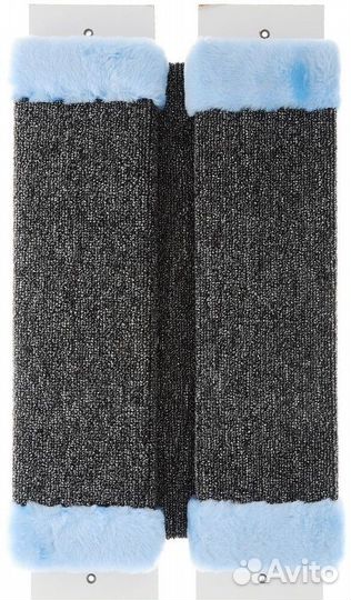 Когтеточка настенная Угловая ковролин 62х30см