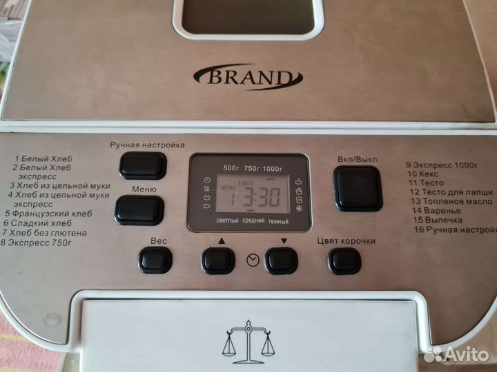 Хлебопечка Brand рабочая на запчасти