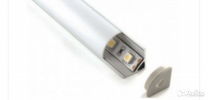 Чёрный профиль для светодиодной ленты