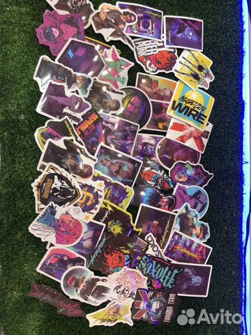 Игровые стикеры/наклейки 2077/Spider-man/GTA/LOL