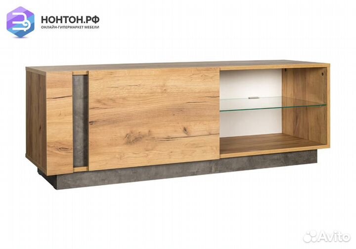 Тумба Арчи 10.85 дуб крафт золотой / камень темный