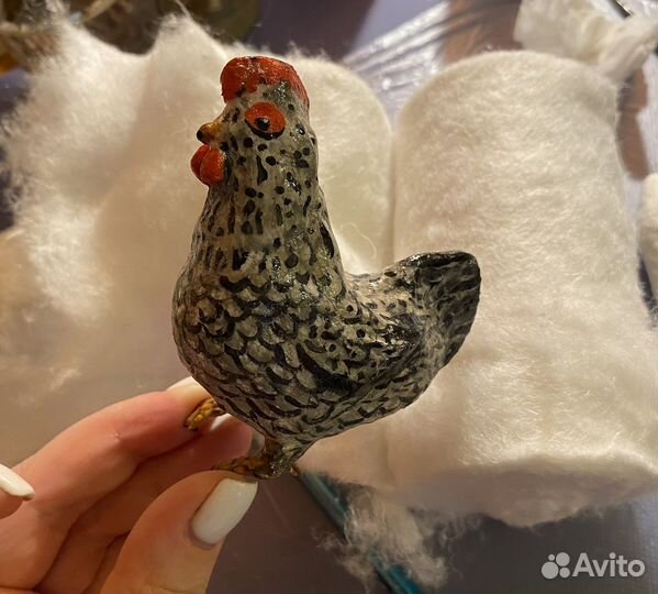 Самовар и курочки из ваты