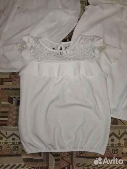 Белые блузки для школы