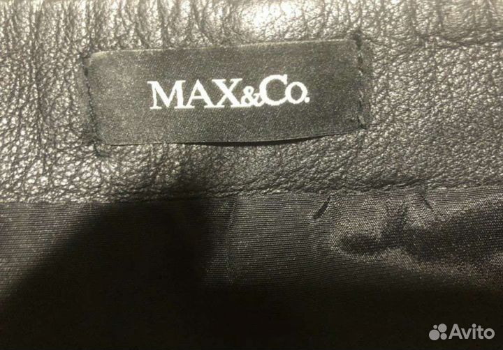 Юбка мини (нат. кожа) Max Mara оригинал