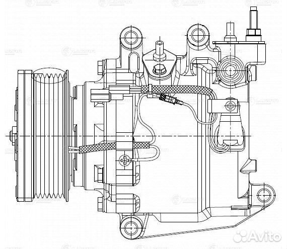 Компрессор кондиционера Хонда CR-V 06- 2.0
