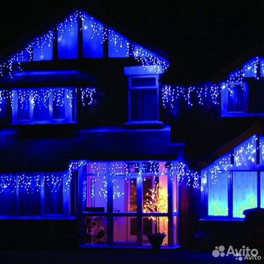 Гирлянда уличная бахрома 12м