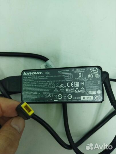 Блок питания для ноутбука lenovo 20v 2.25a