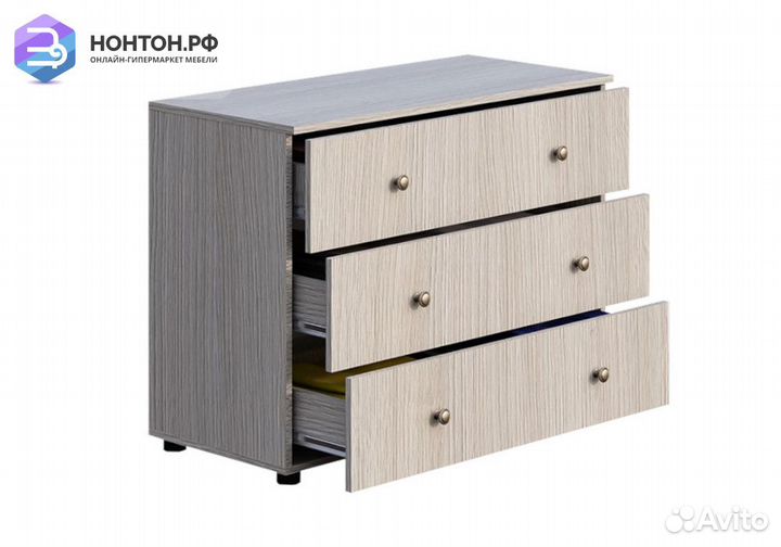 Комод Мийа-3А ясень шимо светлый