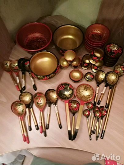 Хохлома, посуда