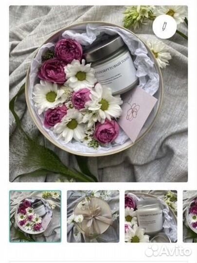 Бокс Цветы & Свечи