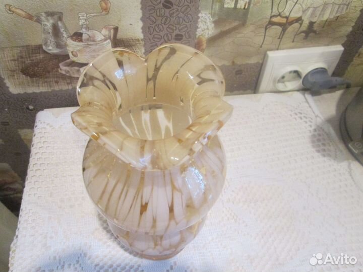 Ваза Цветное Стекло Чехия