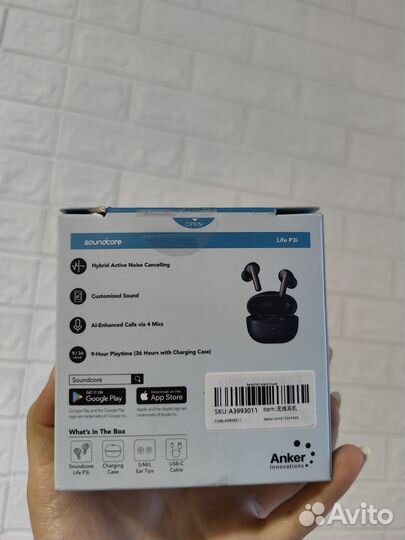 Беспроводные наушники Anker Soundcore Life p3i