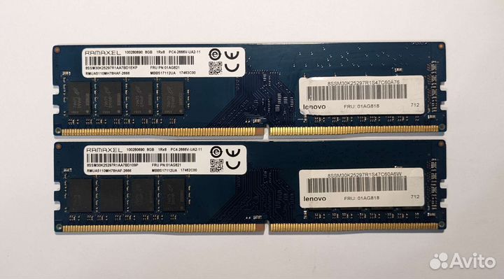 Модули памяти для Пк 4Гб / 8Гб / 16Гб DDR4 Dimm