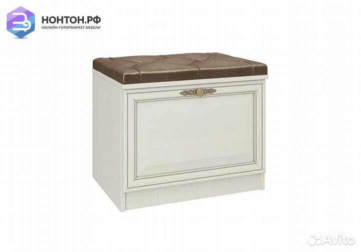 Тумба для обуви Габриэлла вудлайн кремовый / санда