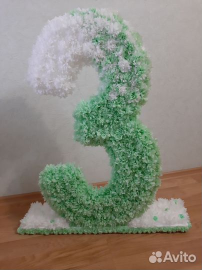 Объемная цифра 3