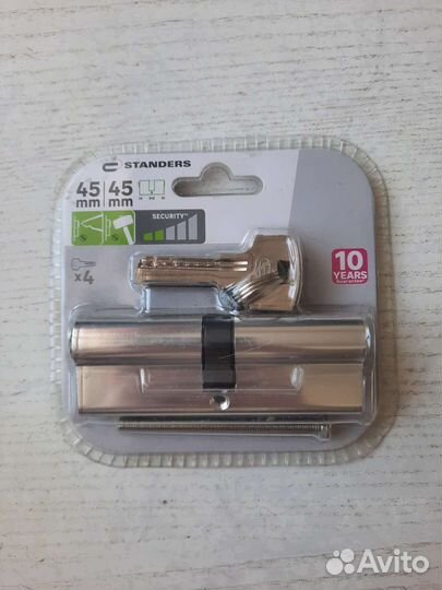 Цилиндрический механизм замка (личинка) 45*45мм