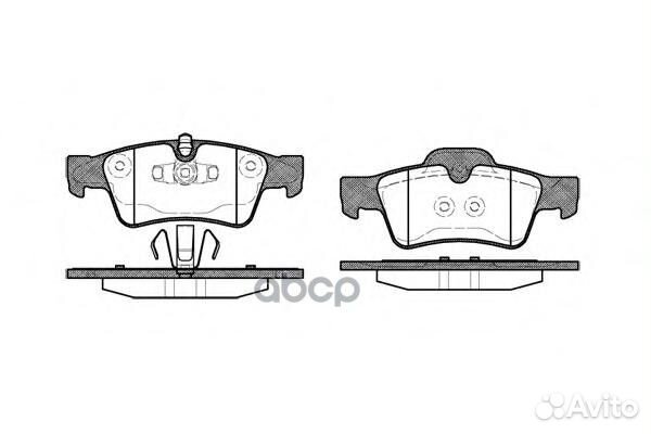 991 10 A0044205220 колодки дисковые з MB C21
