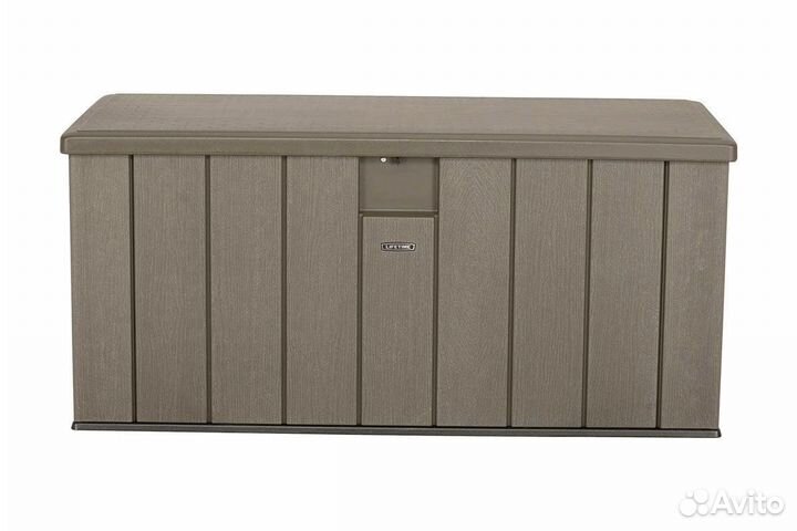 Сундук пластиковый WoodLook, 570 л, серый