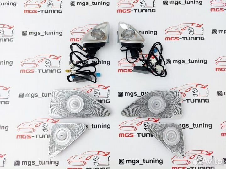 Динами + Накладки Burmester на S-Class W223