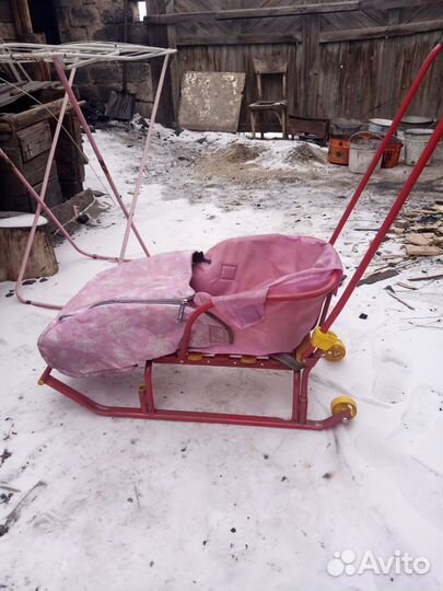 Детские санки коляска бу