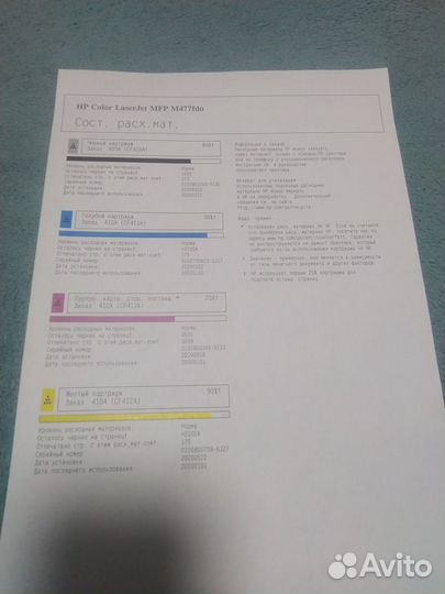 Цветное мфу HP color laserjet M477fdn