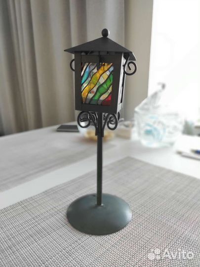 Подсвечник фонарь (стальной)