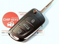 Ключ зажигания Пежо 308 Peugeot 308, 408, 3 кнопки