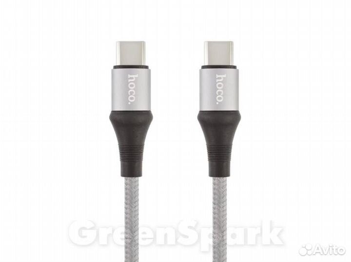 Кабель hoco X50 Type-C to Type-C 1м серый