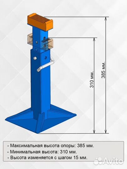 Подставка (опора) страховочная под автомобиль