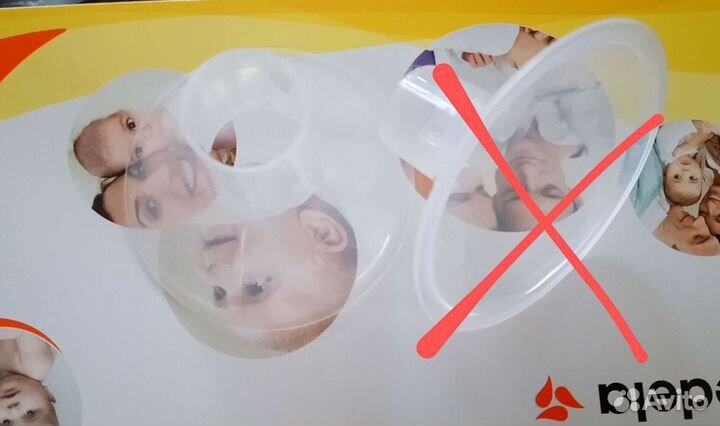 Новая воронка к молокоотсосу medela 24мм