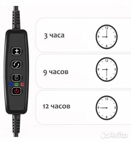 Фитолампа для растений с автотаймером usb