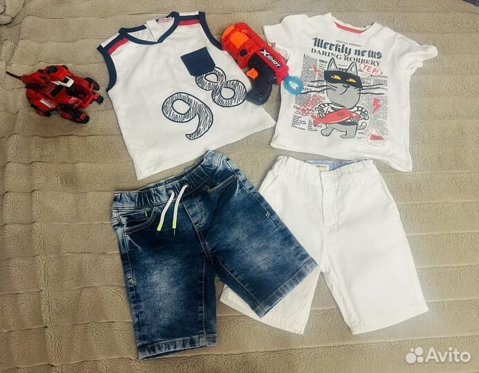 Летние костюмы футболки для мальчика 92-98