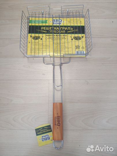 Решетка-гриль глубокая 28х22cm, BBQ time