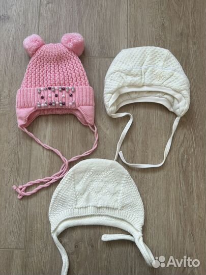 Шапочки для новорожденных р36