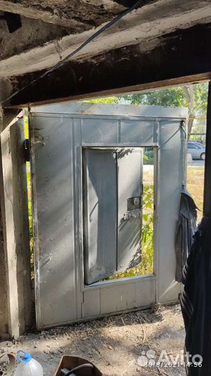 Ворота гаражные металлические бу