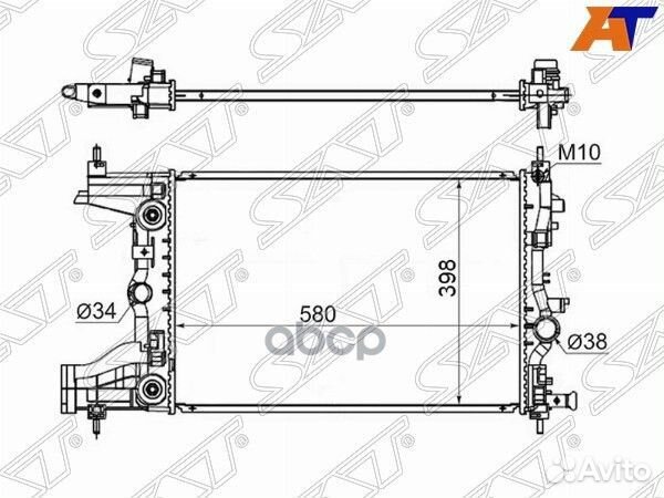 Радиатор Chevrolet Cruze 09-18 / Daewoo Lacetti
