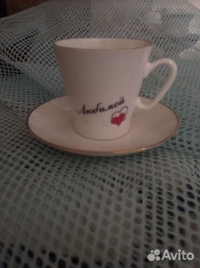 Кофейные чашки лфз костяной фарфор