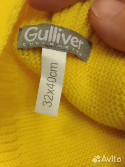 Снуд - шарф от Gulliver желтый теплый