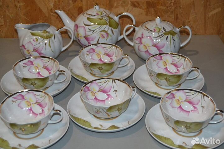 Сервизы чайные дулево 5 шт разные