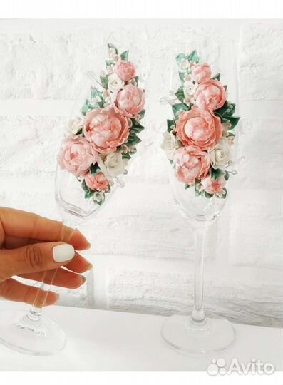 Фужеры свадебные, праздничные