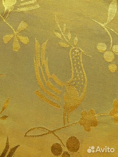 Штора Винтаж Хлопок Птицы